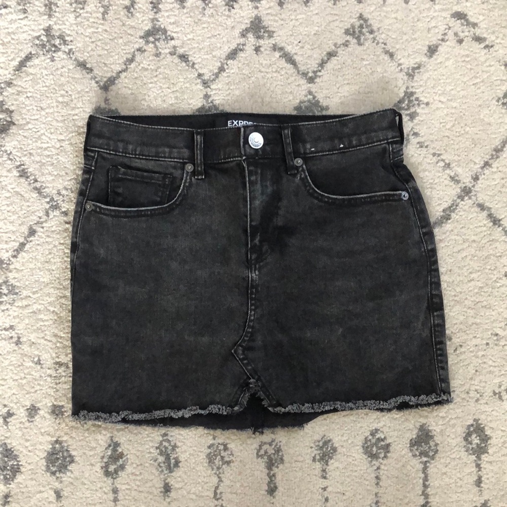express jean skirt